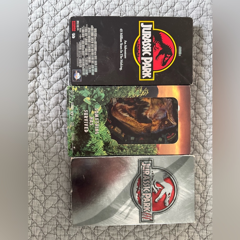 Jurassic Park 1-2-3 VHS